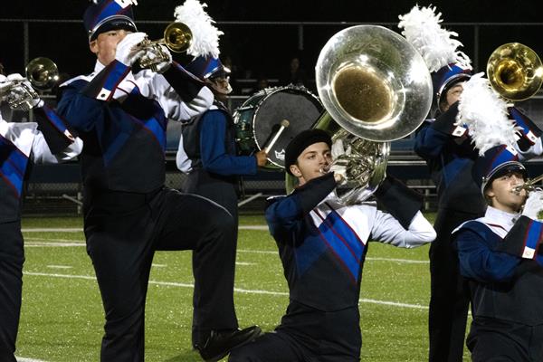 Old Mill High School Marching Band Performing